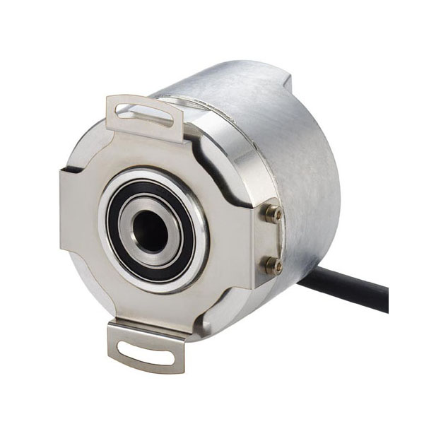 Hengstler AD58 absolute rotary encoder hollow shaft design with spring tether