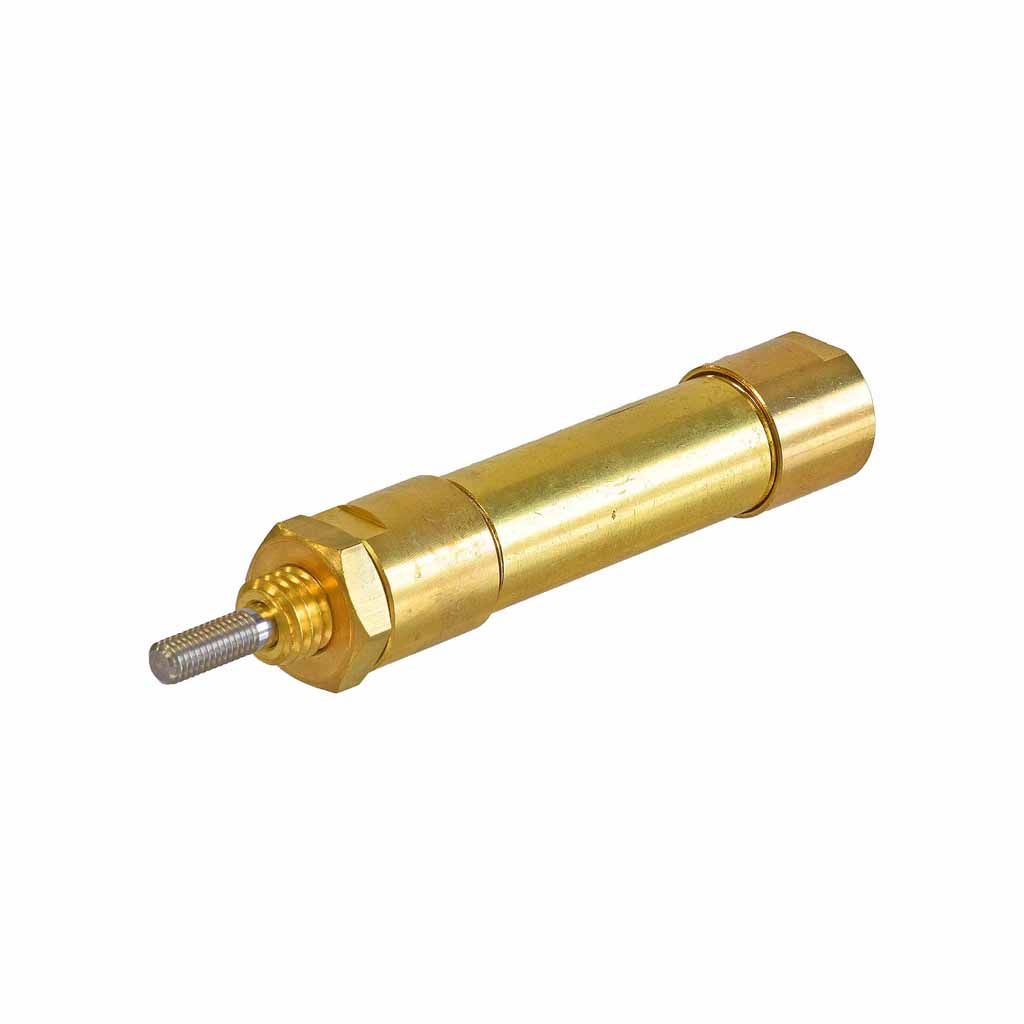 Kuhnke single acting brass cylinder 12mm to 16mm bore, mounting type S