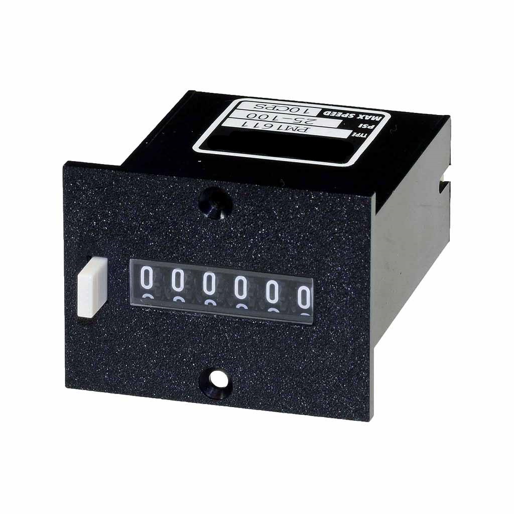 PM16 series 6 digit panel mount totalising counter