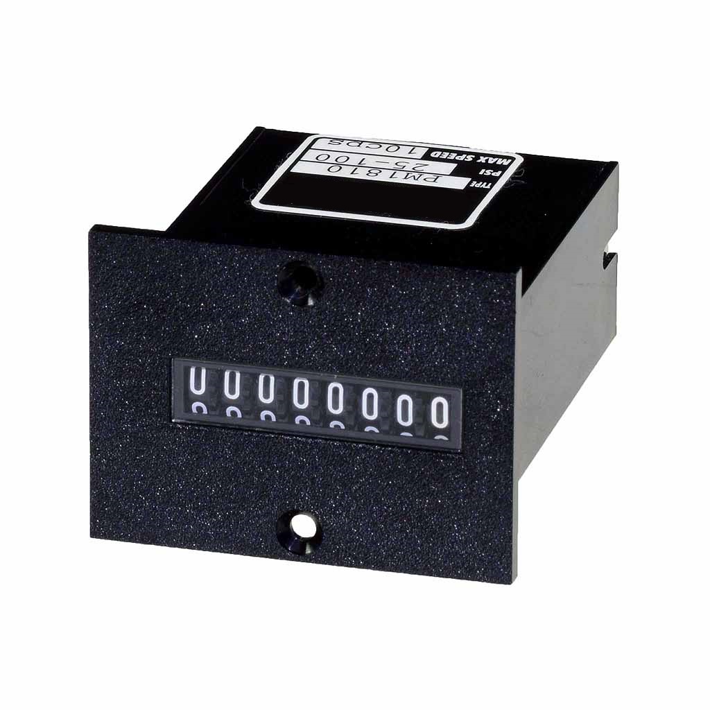 PM18 series 8 digit panel mount totalising counter