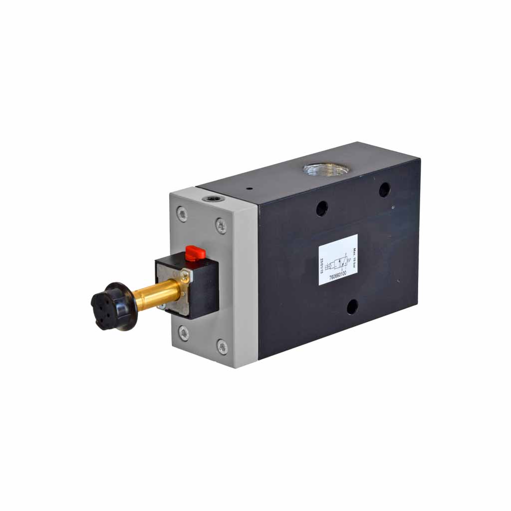 Kuhnke 76 series solenoid valve 3 way single solenoid 1/2 ports