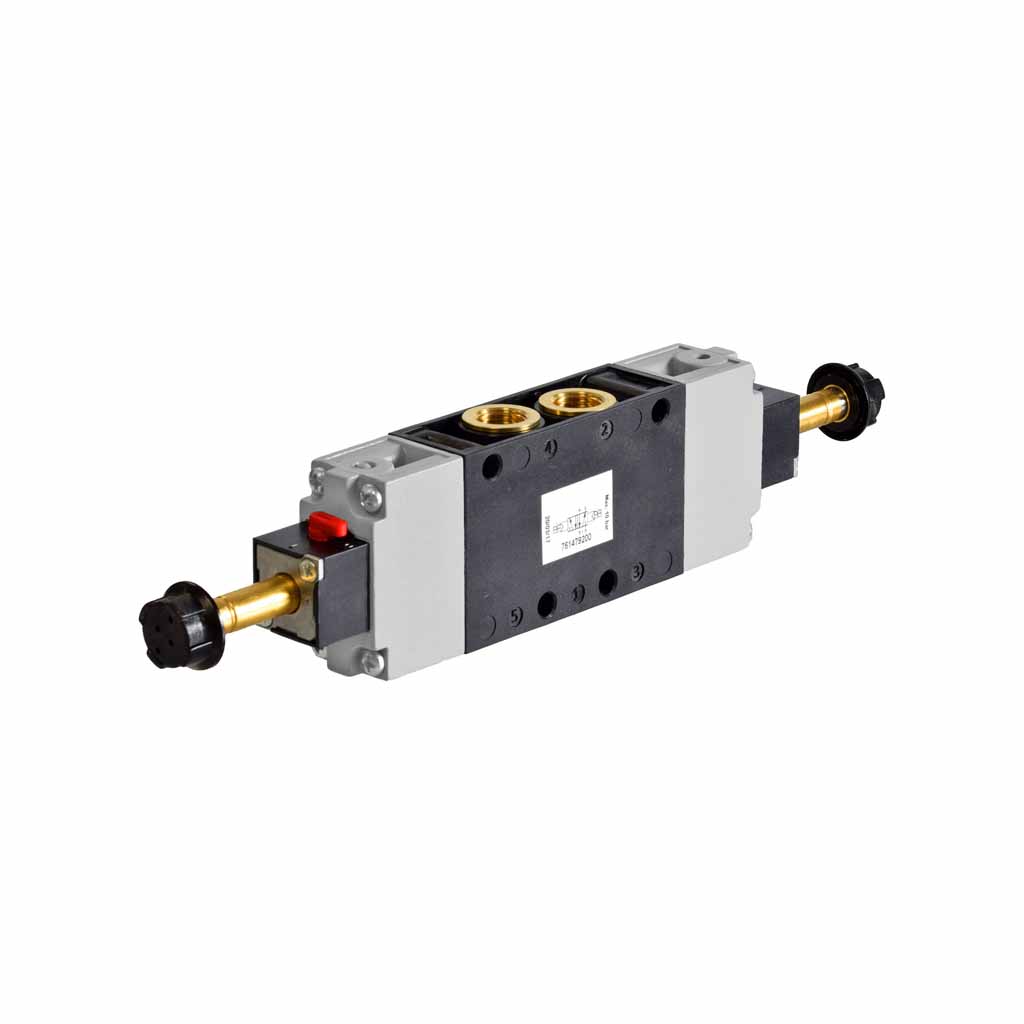 Kuhnke 76 series solenoid valve 5 way double solenoid 1/4 ports