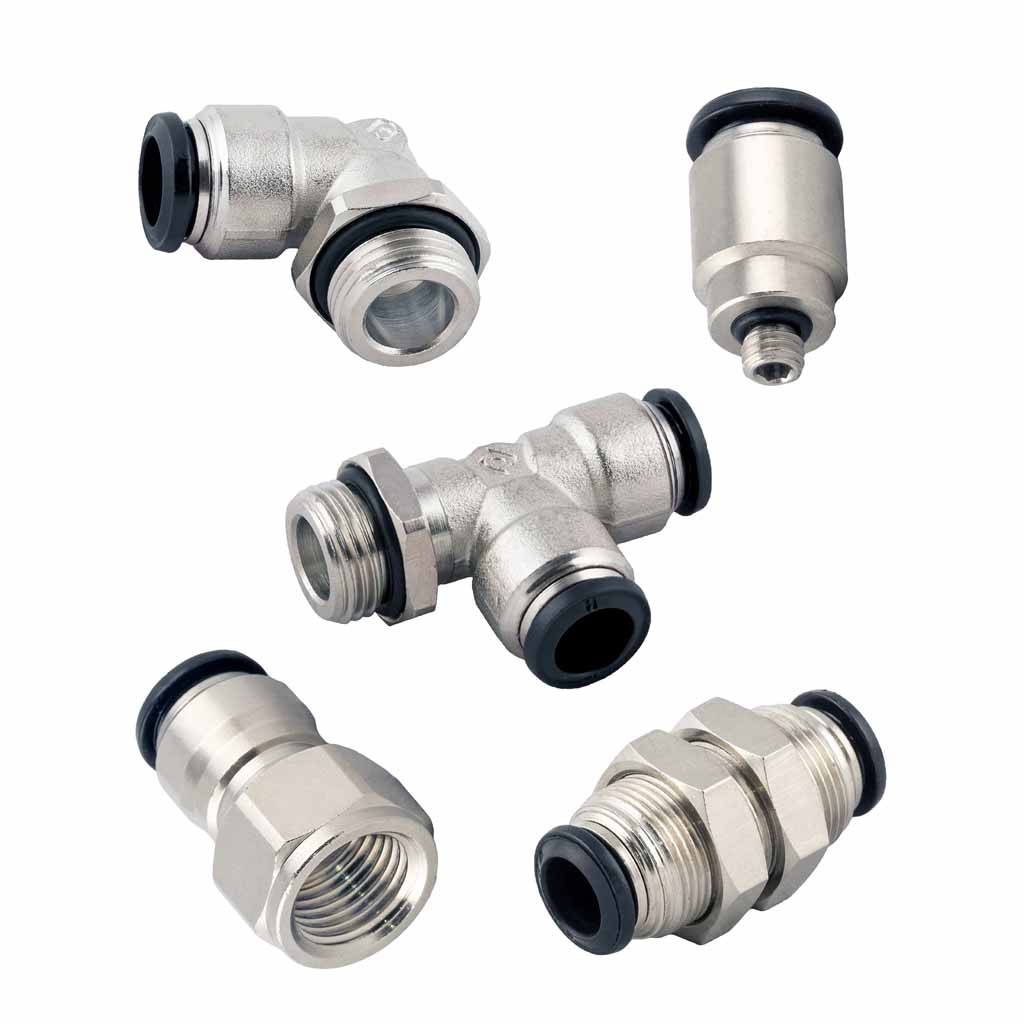 Pneumatic push-in fittings