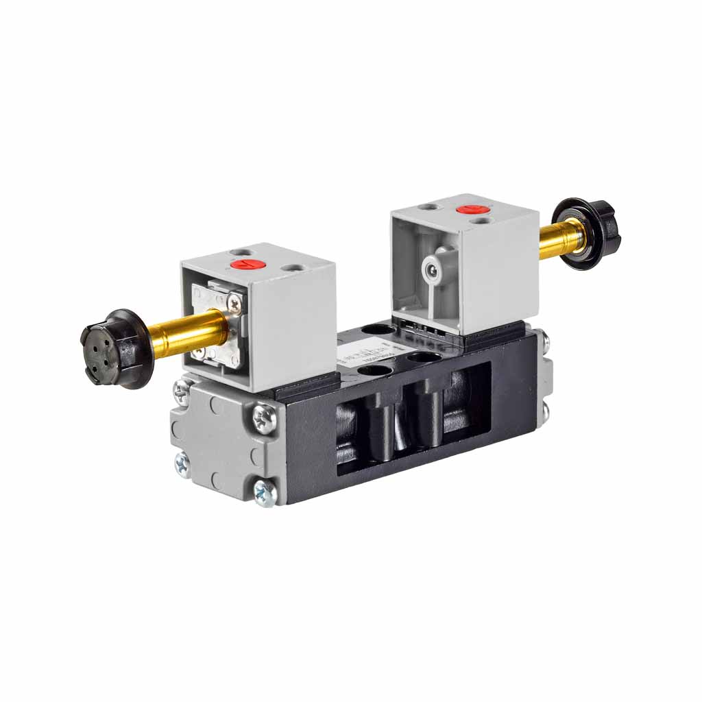 Kuhnke 76 series 5 way double solenoid ISO 1 valve with CNOMO coil