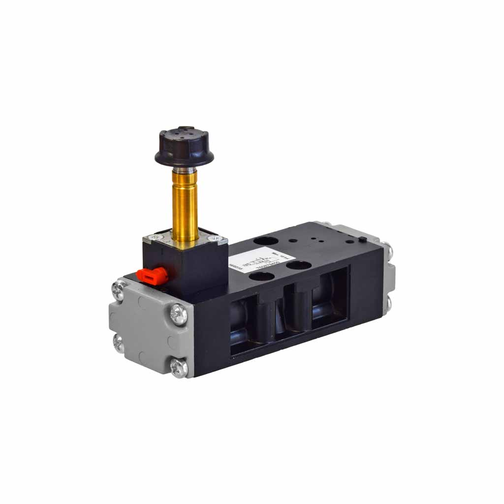 Kuhnke 76 series 5 way single solenoid ISO 1 valve with vertical coil