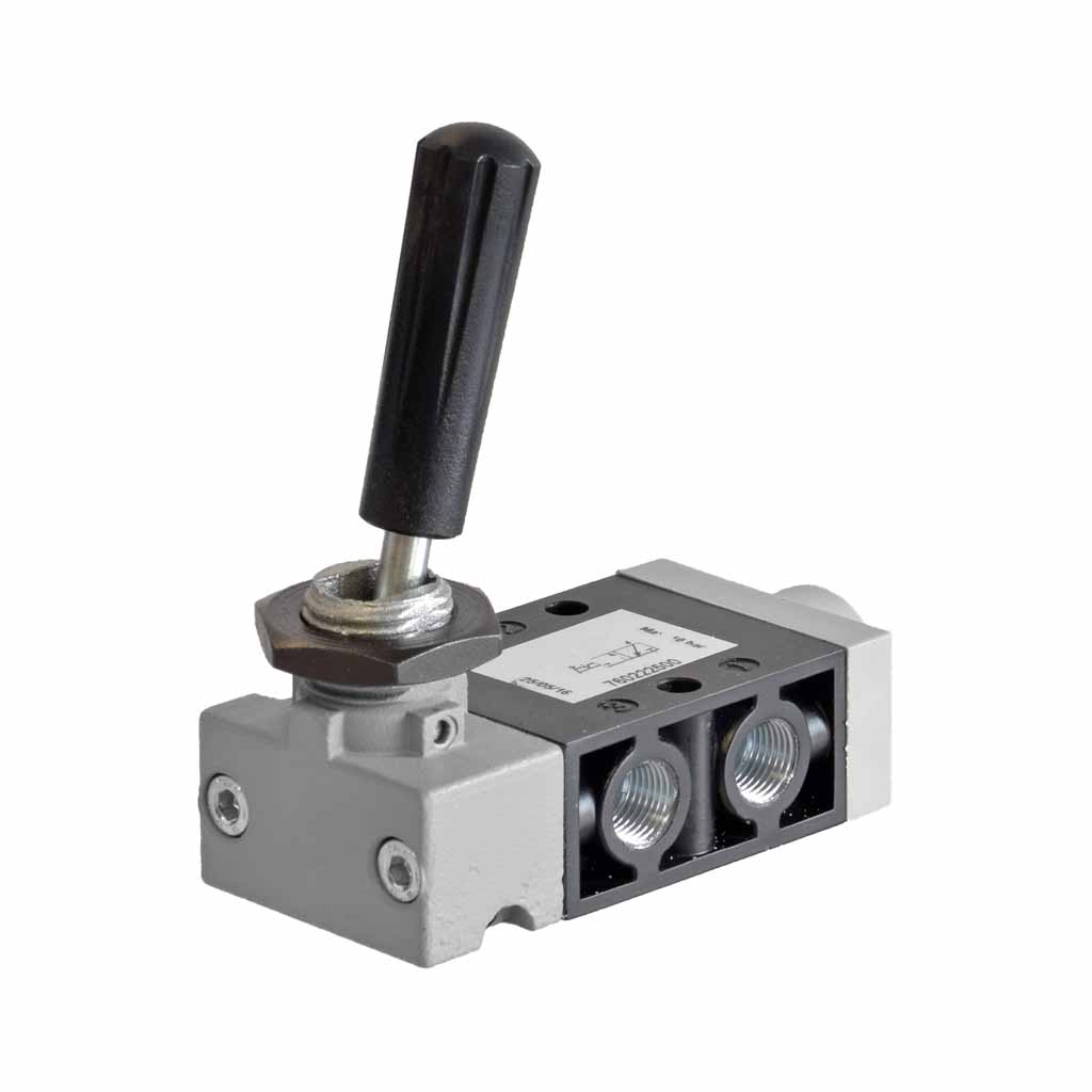 Kuhnke 76 series 3 way pneumatic toggle lever valve 1/8 ports