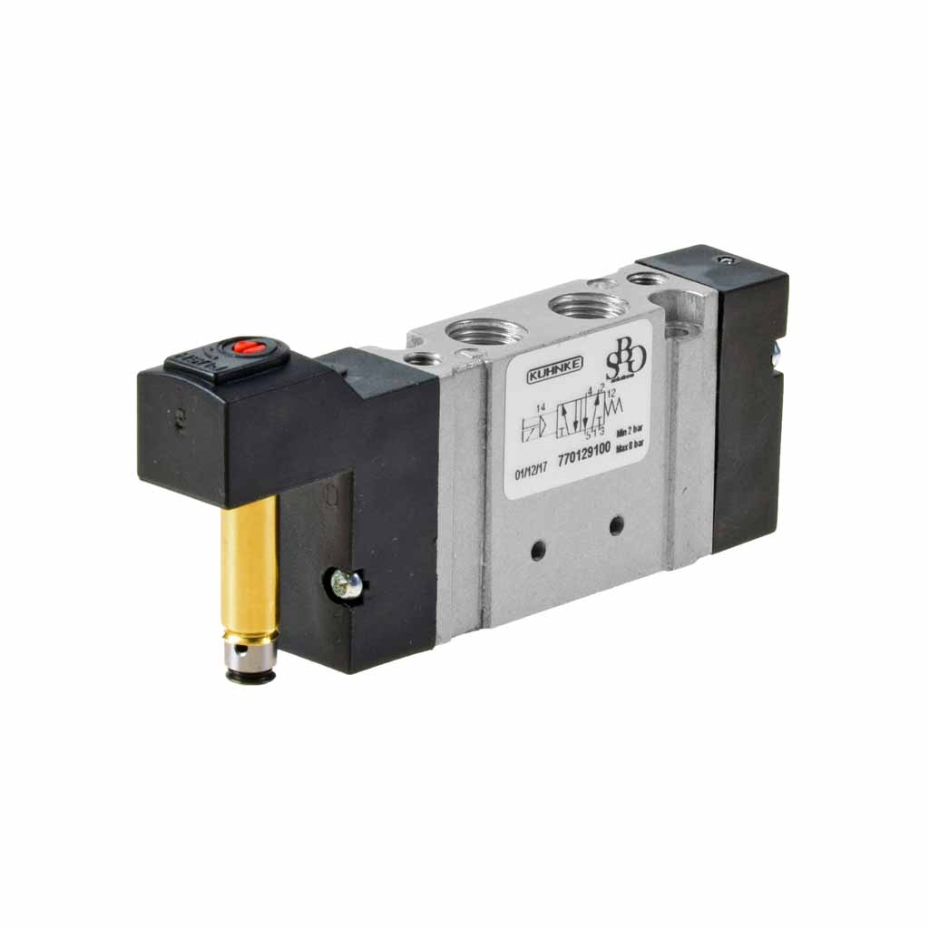 Kuhnke 77 series solenoid valve with single solenoid control