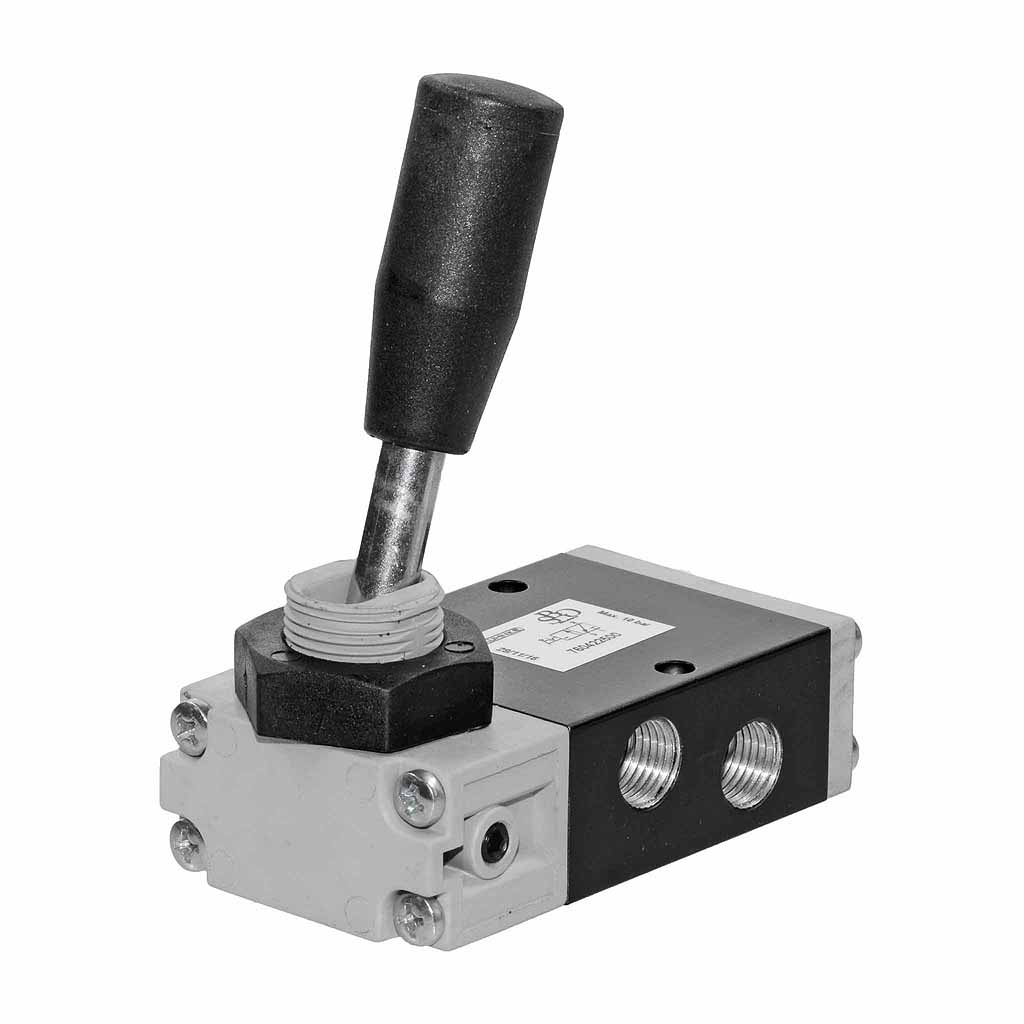 Kuhnke 76 series 3 way pneumatic toggle lever valve 1/4 ports