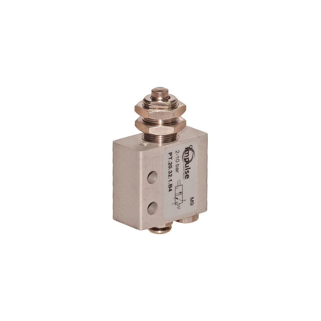 PulseTecH pneumatic plunger valve with neck nut.