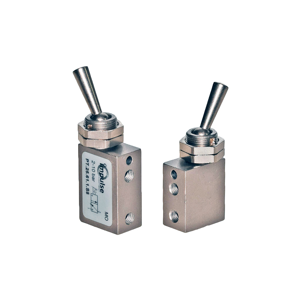 PulseTecH pneumatic toggle lever valves.