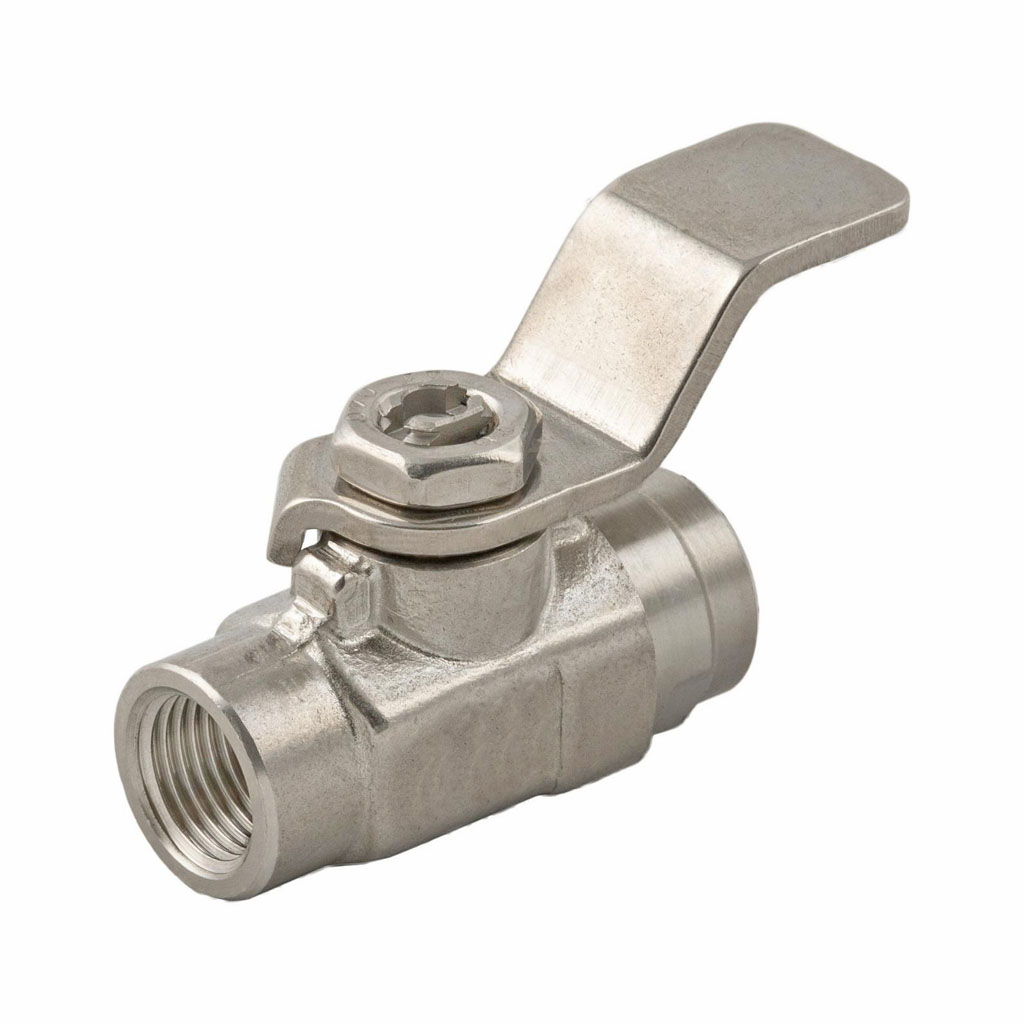 Stainless steel lever operated ball valve